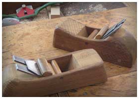 A skilled furniture maker even makes his own tools